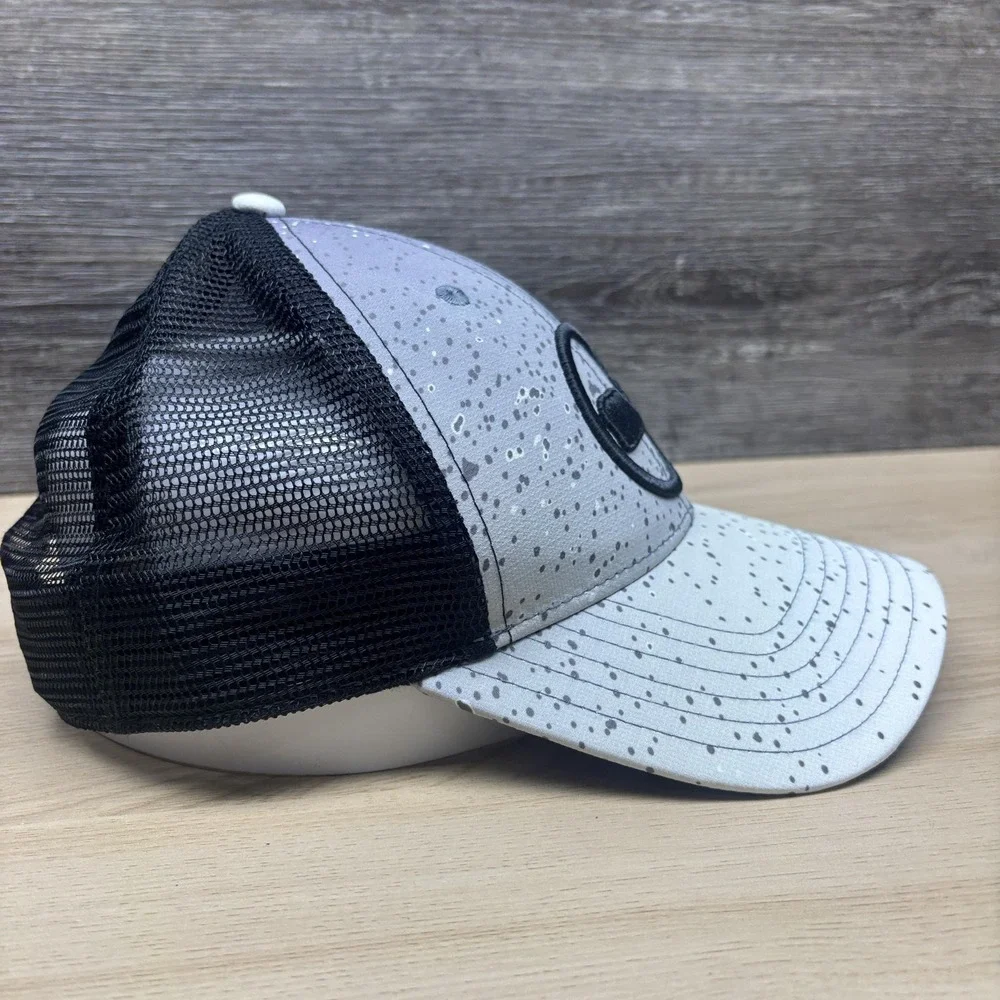 Vineyard Vines Hat Cap Snap Back‎ Black Gray Whale Logo Mesh Trucker Mens